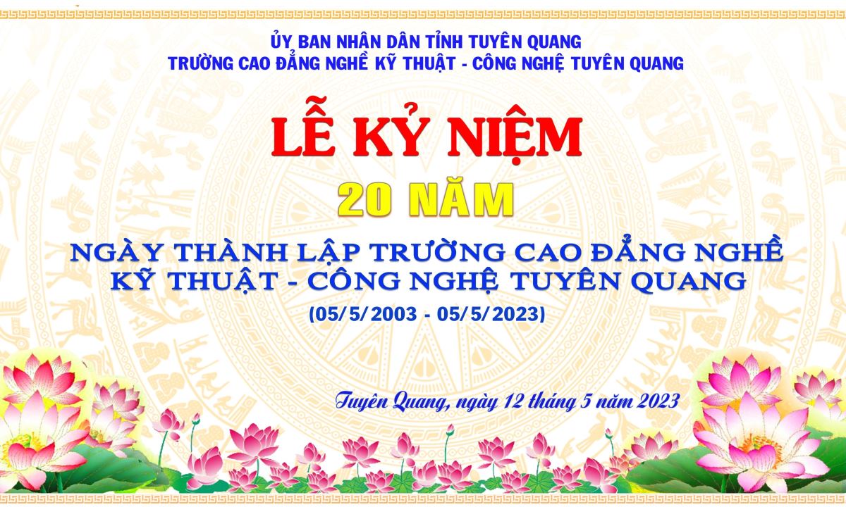 Thumbnail Phát huy truyền thống 20 năm xây dựng và trưởng thành: Trường Cao đẳng nghề Kỹ thuật - Công nghệ Tuyên Quang phấn đấu trở thành cơ sở đào tạo nguồn nhân lực kỹ thuật chất lượng cao của tỉnh